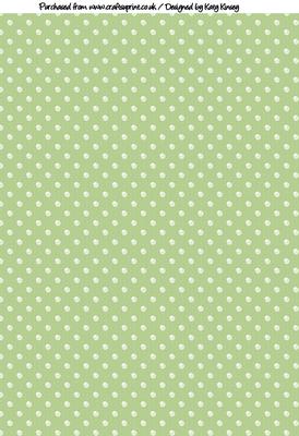 Pearls on Canvas Backing Paper in Green