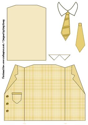 Shirt and Wrap Around Jacket Topper in Yellow Plaid