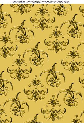 Bold and Bright Swirls Backing Paper in Bright Yellow