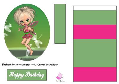Melinda Fairy Easel Card