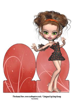 Linzi Fairy Stand Up Card