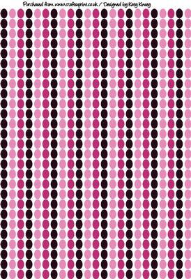 Spotty and Dotty Backing Paper in Pinks and Black