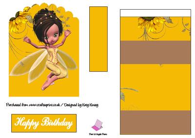 Julianna Fairy Easel Card