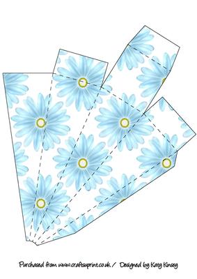 Blue Gerberas Icicle Gift Box