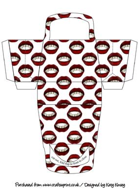 Vampires Kiss 3D Handbag Shaped Gift Box