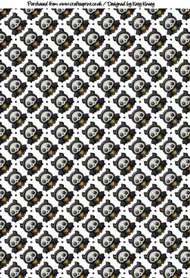 Little Bat Halloween Backing Background Paper 1