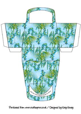 Beautiful Bluebells 3D Handbag Shaped Gift Box