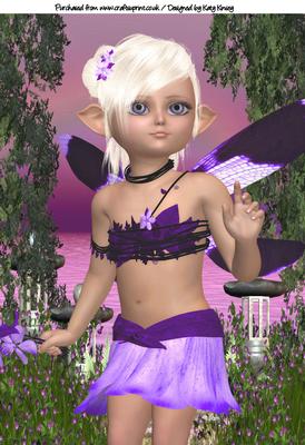 Jacaranda Fairy A4 Topper #1