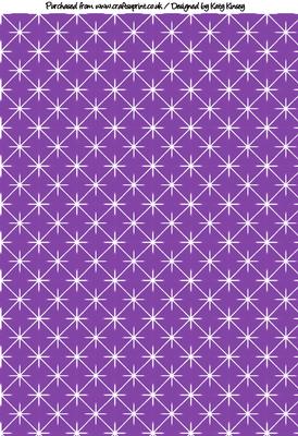 Stars Backing Paper in Purple