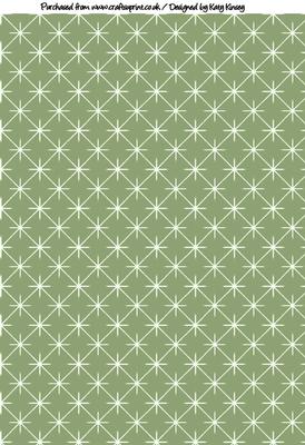 Stars Backing Paper in Light Green