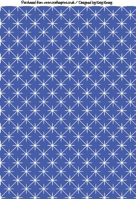 Stars Backing Paper in Blue