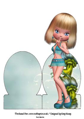 Dolly Stand Up Card