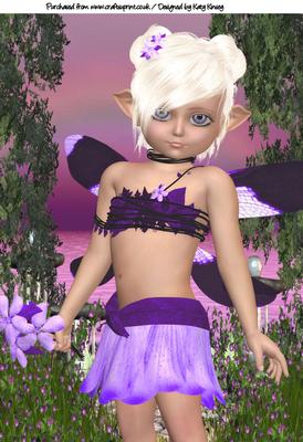 Jacaranda Fairy A4 Topper #2