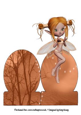 Topaz Fairy Stand Up Card
