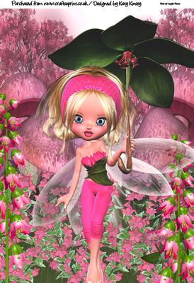 Emilia Fairy A4 Topper #2