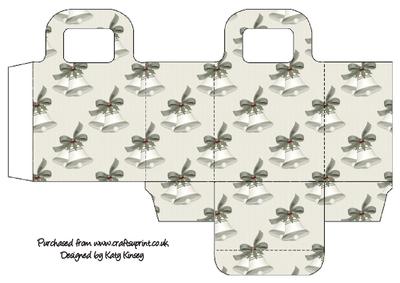 Christmas Bells in Cream Gift Bag