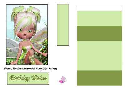 Minty Fairy Easel Card
