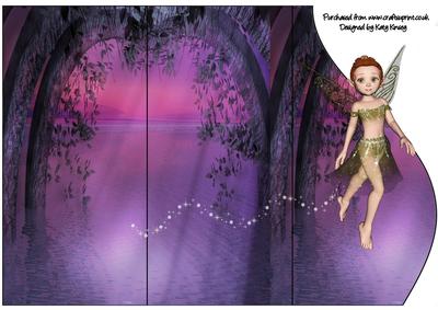 Neverland Fairy Triple Fold Card