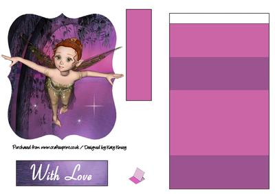 Neverland Fairy Bracket Easel Card