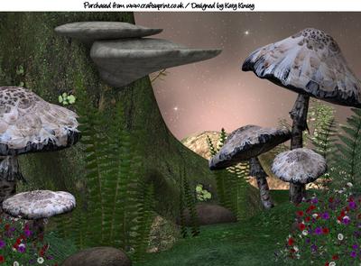 The Fairy Realm A4 Backing Paper #6