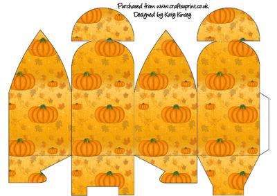 Autumn Pumpkins Truffle Style Gift Box