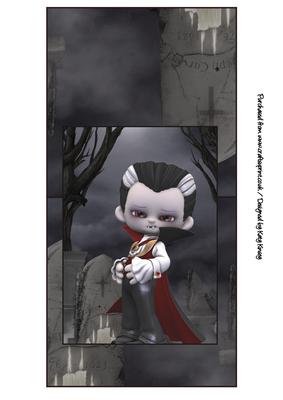 Dracula in the Graveyard Over the Edge Card