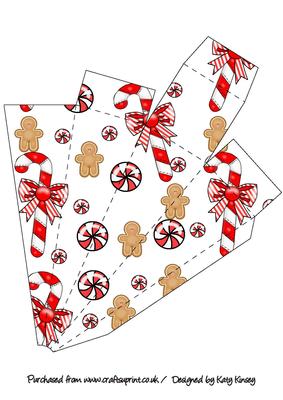 Icicle Gift Box / Decoration Christmas Gingerbread