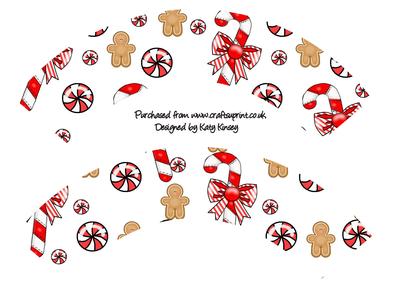 Cupcake Wrappers Christmas Gingerbread