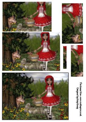 Red Riding Hood Pyramage Sheet