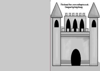 Fairytale Prince Knights Castle A5 Shaped Front