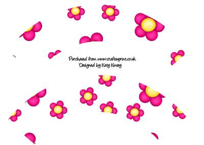 Cupcake Wrappers Bright Pink Floral