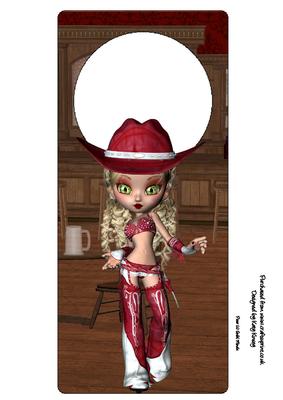 Delta Cowgirl Door Hanger