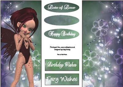 Elsie Fairy Dl Topper and Insert