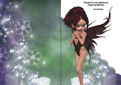 Elsie Fairy A5 Shaped Front Print and Fold Card