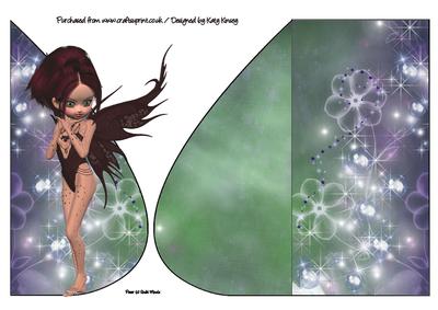 Elsie Fairy Teardrop Card