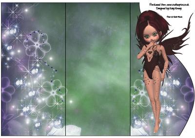 Elsie Fairy Triple Fold Card