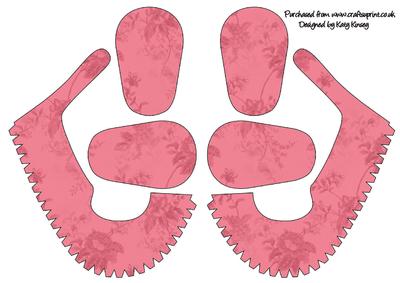 3D Baby Shoes Keepsake Everything is Rosey Floral