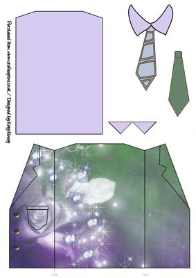 Fantasy Bubbles Shirt and Wrap Around Jacket Topper