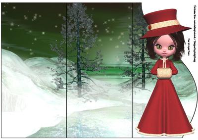 Victorias Christmas Triple Fold Card