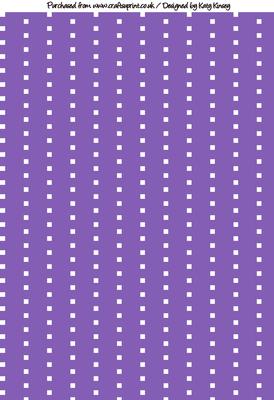Wobbly Dot Stripes A4 Background Paper in Purple