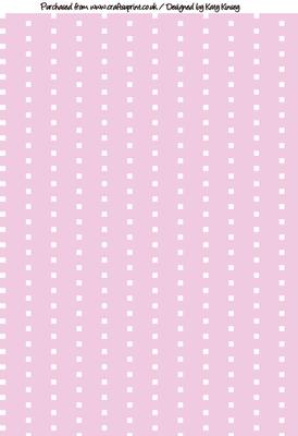 Wobbly Dot Stripes A4 Background Paper in Pastel Pink