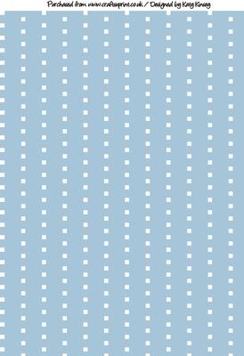 Wobbly Dot Stripes A4 Background Paper in Pastel Blue