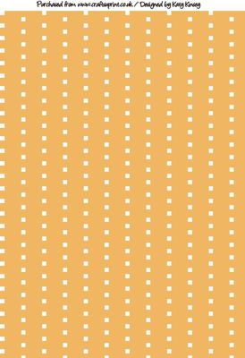 Wobbly Dot Stripes A4 Background Paper in Orange