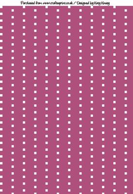 Wobbly Dot Stripes A4 Background Paper in Pink