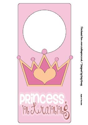 Princess in Training Door Hanger