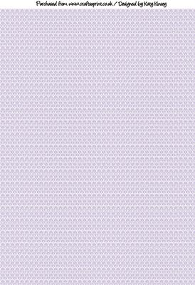 Lots of Lace A4 Backing Paper in Lilac