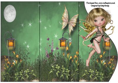 Eden Fairy Triple Fold Card