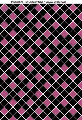 Diamond Tiles Backing Paper in Pink