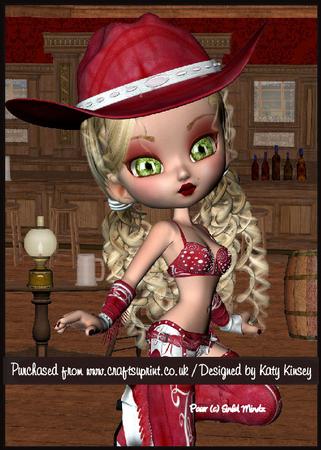 Delta Cowgirl A5 Pyramage Card Kit
