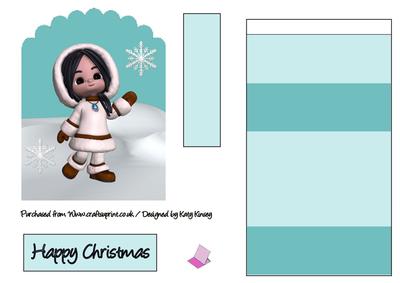Eskimo Snow Easel Card